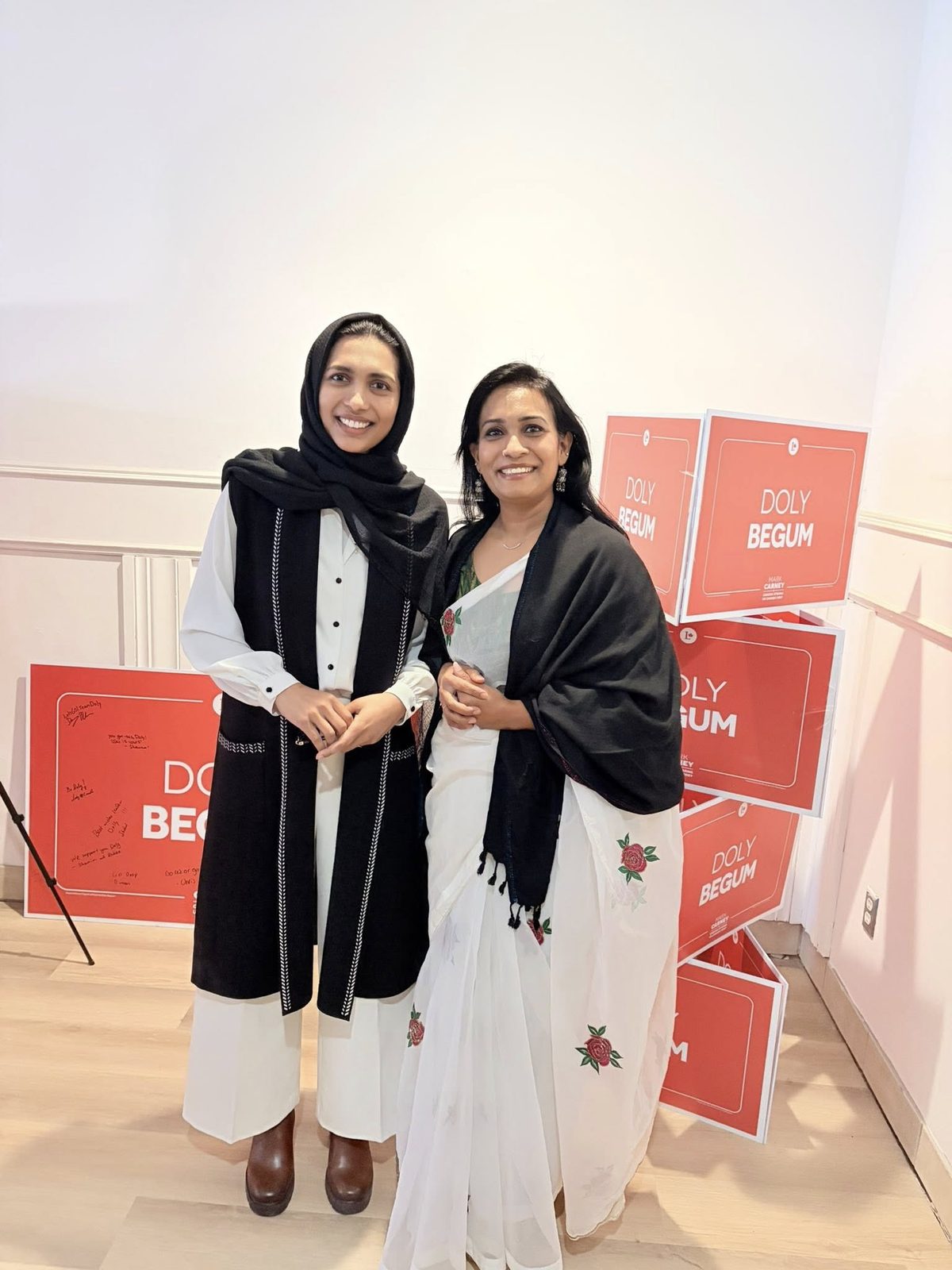 Sharmina Nasrin with Scarborough Southwest MPP Doly Begum