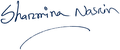 Sharmina Nasrin Signature